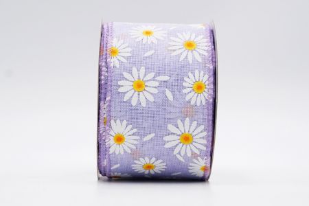 Весняна стрічка з квітковим візерунком_KF7544GC-11-11_фіолетовий
